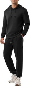 Conjunto Deportivo de Felpa Francesa Vintage OEM con Logotipo Personalizado Bordado, Hombros Caídos, Traje Deportivo Pesado para Hombre - Product Image 4
