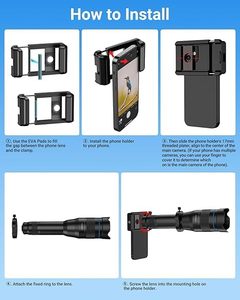 Lente Teleobjetivo Apexal Monocular con Zoom de Alta Magnificación de 20-60X y Trípode Extensible (34-88 cm) - Product Image 4