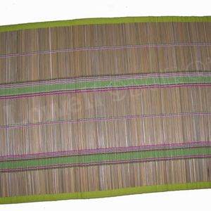 Handwoven Dyed cora fiber dining table mat <b>Rectangle</b> Bamboo Eco-Friendly Reusable Durable Patterned Dining <b>Placemat</b> Home - Product Image 1