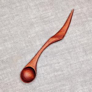 Cuchara de Té de Madera Sostenible Hecha a Mano, Cuchara para Café y Azúcar con Mango Suave, Utensilio de Cocina - Product Image 1