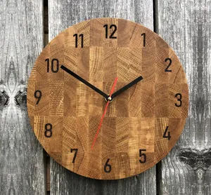 Natural Wooden <b>Wall</b> <b>Clock</b> Affordable Elegant Home Decor <b>Clock</b> for Living Room <b>Bedroom</b> Office Premium Wooden <b>Clock</b> - Product Image 5