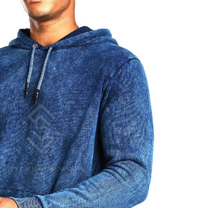 Nouveau design, best-seller : sweats à capuche pour hommes, effet délavé, coupe ample, tissu polaire de haute qualité, faible MOQ, vente en gros - Product Image 3