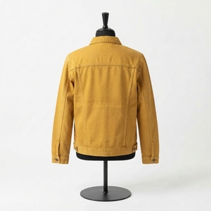 Veste en jean de haute qualité, respirante, séchage rapide, personnalisable, style streetwear hiver, col montant, logo frontal - Product Image 5