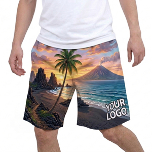 Pantalones Cortos de Playa de Lona Ligeros y Coloridos de Secado Rápido con Cordón Ajustable, Estilo Urbano, Diseño Personalizado, Venta Caliente 2025 - Product Image 3