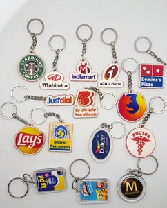 Custom Plastic Acrylic Logo <b>Keychain</b> Personalized Accessory for Brand Promotion Durable <b>Anime</b> Style Polished Letterpress Printed - Product Image 5