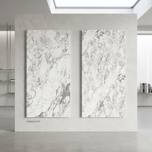 กระเบื้องพอร์ซเลน Statuario Slim Sintered Stone ขนาด 1200x2400x6 มม. สำหรับโครงการตกแต่งผนังและห้องครัวในเพนท์เฮาส์หรู - Product Image 3