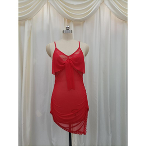 Hot Sale <b>Sexy</b> Sensual Lace Bodysuits Lightweight Eco-Friendly Pajamas Seductive Low-neck Stretch Halter Dress - Product Image 2