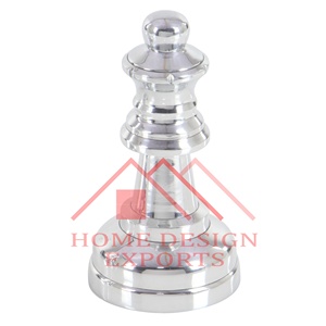 Jugador de Ajedrez de aluminio, caballo, escultura de mesa de caballero para decoraciones de sala de estar, escultura de jugador de ajedrez de oficina, superventas - Product Image 3