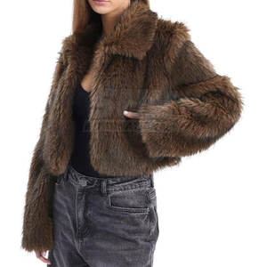 Veste en fausse fourrure tissée légère, respirante et écologique, sur mesure, nouveau style pour femmes, fabriquée au Pakistan - Product Image 3