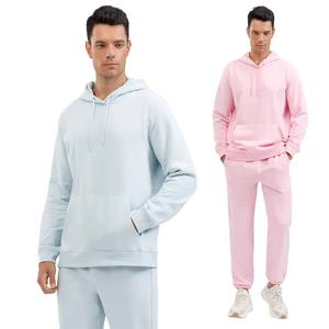 Custom Logo Slim Fit Casual Solid Winter <b>Tech</b> Fleece Tracksuit with Side Pockets Windproof Breathable 100% Cotton - Product Image 3