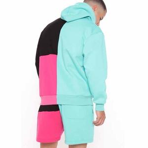 Men Sets Two Piece Custom Windbreaker Shorts and Jacket <b>Tracksuits</b> breathable Zip up Nylon Two Piece Windbreaker Short Set - Product Image 5