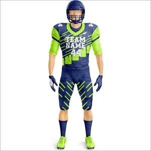 Uniforme de football américain professionnel, ensemble de maillot et de pantalon personnalisés pour équipe, impression par sublimation, respirant, gestion de l'humidité, extensible - Product Image 2