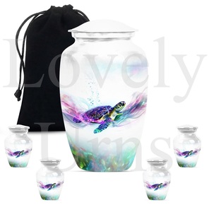 Urne colorée en forme de tortue pour cendres de crémation, urnes blanches pour cendres, souvenir commémoratif, décoration, hommage, rémembrance - Product Image 6
