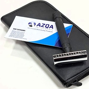 Elegant Black Matte Safety Razor Stainless Steel Double Edge Shaving <b>Tool</b> for Close <b>Smooth</b> Shave and Long Lasting Performance - Product Image 3