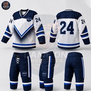 Premium Sublimation Uniform Quick Dry Performance Sport Apparel Team Wear Comfortable Top Supplier New Trendy Ice Hockey Uniform - Product Image 4