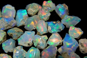 Ópalo Etíope Natural en Bruto, Gema Multicolor de Forma Irregular con Juego de Colores/Fuego, para Joyería, Alta Calidad, HASNAIN GEMS - Product Image 6