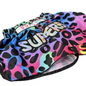 กางเกงมวยไทยย้อนยุคแบบยูนิเซ็กซ์ ทรงคลาสสิกแบบไทย ชุดออกกำลังกาย MMA ปักลายด้านหน้า ปรับแต่งได้ด้วยเทคนิค Sublimation สำหรับศิลปะการต่อสู้ - Product Image 3