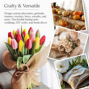 Rollo de Tela de Yute Natural Ecológica de 72 Pulgadas de Ancho y 3000 Pies de Largo, 10 oz, Duradera, Geotextil para Jardinería, Decoración del Hogar y Manualidades - Product Image 3