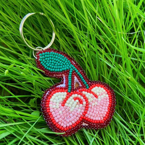 Llavero Bordado a Mano con Cuentas, Estilo Clásico, Accesorio Colorido para Bolsos, Carteras y Llaves para Uso Diario - Product Image 1