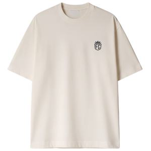 Camiseta de Manga Corta Oversize para Hombre, Diseño Neutral con Logotipo en el Pecho, Algodón, Corte Holgado, Estilo Casual Urbano, OEM - Product Image 1