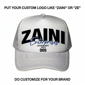 Gorra de 5 Paneles Tipo Tucker, Blanca, de Malla de Algodón Impermeable de 280 GSM, con Logotipo Personalizado por Transferencia Térmica, Unisex - Product Image 2