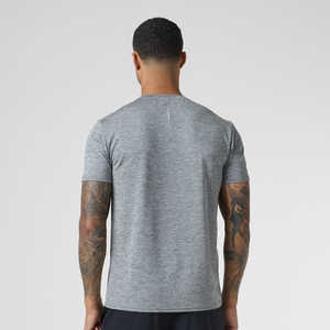 Ensemble de vêtements de sport pour hommes, à séchage rapide, en coton respirant, chemises à manches courtes, t-shirts d'entraînement, ensemble de deux pièces - Product Image 4