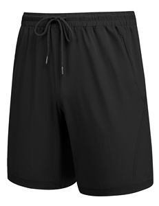 SELF INDUSTRIES Drawstring Mid Waist Elastic Closure Knitted <b>Spandex</b>/Polyester Mens <b>Shorts</b> Stretch Quick Dry Breathable Athletic - Product Image 4