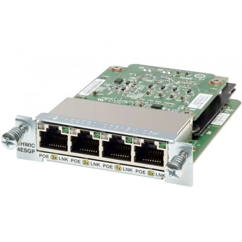 Wholesale Cisco EHWIC-4ESG-P Four port 10/100/1000 Ethernet switch interface card w/PoE