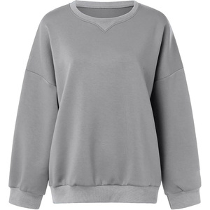 เสื้อสเวตเชิ้ตผู้หญิงทรงโอเวอร์ไซส์ คอวี ผ้าแคนวาส 240 กรัม ปักลายด้านหน้า ระบายอากาศได้ดี กันลม เป็นมิตรกับสิ่งแวดล้อม ผลิตจากผ้าฝ้ายออร์แกนิค 100% - Product Image 1