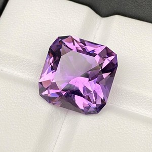 Ametyste violette naturelle, taille coussin carrée, pierre précieuse en vrac de qualité supérieure, quartz violet pour la fabrication de bijoux - Product Image 4