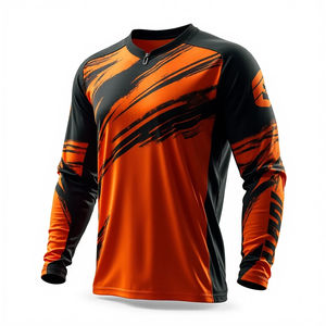 Jersey de Carreras de Motocross Personalizado, Cómodo, Unisex, de Manga Larga, Transpirable, 100% Poliéster, Ropa para Carreras de Motos y Autos - Product Image 3