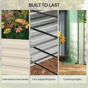 Fioriera in Acciaio Zincato per Rete da Giardino - Product Image 2