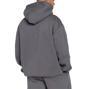 Sudadera con capucha para hombre de mezcla de algodón, cómoda y relajada, sudadera con capucha para hombre, forro polar cálido, ropa diaria, sudadera con capucha para hombre - Product Image 4