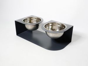 Plateforme d'alimentation pour chien avec organisateur de bols, en acier inoxydable, design élégant, pour animaux de compagnie d'intérieur - Product Image 3