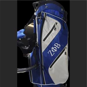 Bolsas de Golf ZETA PHI BETA, Bolsa de Golf de la Hermandad ZETA, Bolsa de Golf Azul Griego y Blanco - Product Image 4