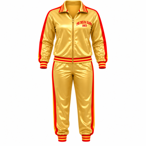 PDK <b>Womens</b> Polyester Tracksuit Soft Fabric Sportswear Set Featuring Zip Front <b>Jacket</b> and Comfortable Jogging Bottoms for Fitness - Product Image 3