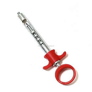 Jeringa Dental Autoaspirante de 1.8mL, de Acero Inoxidable con Anillo, Mango de Plástico Rojo, Instrumentos Quirúrgicos con Certificación CE ISO, Proveedor Mayorista - Product Image 4