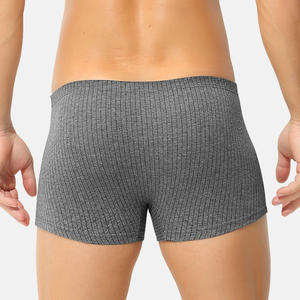 Custom Logo Stylish High Quality Low-Rise Knitted Breathable Mens Sexy Underwear Eco-Friendly Camouflage Pattern <b>Boxer</b> - Product Image 4