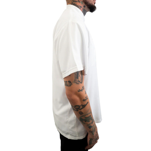 Chaleco de Barbero Clásico Personalizable para Hombre, Chaqueta Blanca Transpirable de Poliéster con Nombre y Logotipo para Trabajo en Salón - Product Image 4