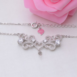 S925 <b>Silver</b> <b>Necklace</b> DIY Accessory with Multiple Beads 4.5-5 <b>Pearls</b> Hanging Pendant Set with 5 Beads Fine Pendant <b>Necklaces</b> - Product Image 4