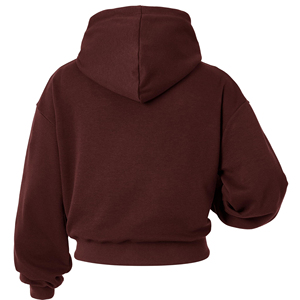 Women <b>Cropped</b> Hoodie Custom Logo Front Pullover Fleece Sweatshirt Oversized Casual Windproof Eco-Friendly Gym Wear OEM ODM - Product Image 2