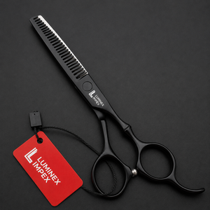 NYBL-55 5.5inch Straight <b>Left</b>-<b>handed</b> <b>Scissors</b> JAPAN 440C Sharp 58-59HRC Hardness Stainless Steel Handle Barber Shears Hair 28 - Product Image 3