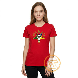 T-shirt décontracté d'été pour femme Eastern Star en gros - Tissu jersey de coton respirant, écologique, anti-plis, col rond, manches courtes - Product Image 1