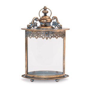 A.M.I Iron Waterproof Durable Portable Lantern Natural Perforated Floral Pattern Handmade Eco-Friendly <b>Heat</b> Resistant Christmas - Product Image 4