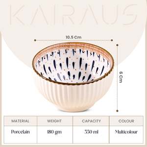 Juego de 4 Tazones de Porcelana Estilo Bohemio Monsoon Dreamscape, Ecológicos y Resistentes al Calor, para Servir Pasta y Otros Alimentos - Product Image 2