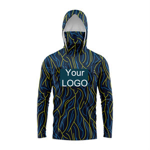 Sudadera con Capucha de Pesca para Hombre, Tallas Grandes, de Alto Rendimiento, Secado Rápido, Transpirable, UPF 50, para Viajes de Pesca, con Logotipo Personalizado - Product Image 1