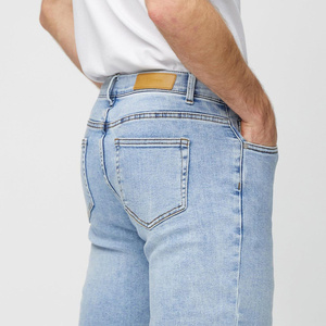 Jeans de Mezclilla para Hombre, Lavado Medio, Corte Casual, Ajustado, Transpirable, Sólido, para Invierno y Verano, Tejido Moderno - Product Image 4