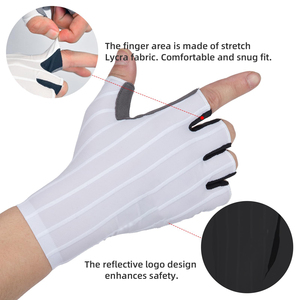 Guantes de ciclismo profesionales, diseño acolchado a prueba de golpes de malla transpirable para ciclismo de montaña y carretera al aire libre, guantes antideslizantes - Product Image 2