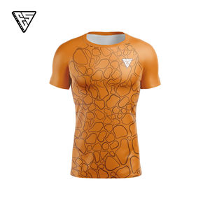 Rashguard de MMA y BJJ Totalmente Sublimado |   Camiseta de Entrenamiento de Artes Marciales Personalizada, Protección Anti-UV, Corta, de Spandex/Poliéster, Unisex - Product Image 1