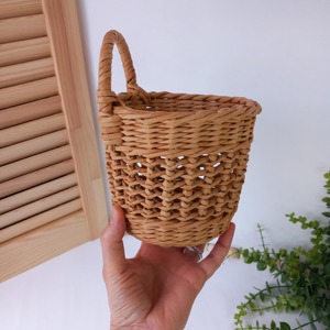 Natural Woven Hanging <b>Basket</b> Planter Suitable <b>For</b> Living Room Garden And Indoor <b>Plant</b> Arrangement Handwoven From India - Product Image 2